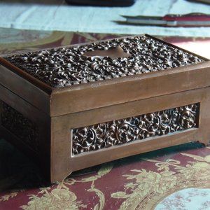 19th Century Cast Bronze Chest